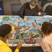 Foto de Rompecabezas Ravensburger Collage Ciudades Con 5000 Piezas 