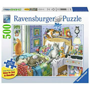 Foto de Rompecabezas Ravensburger Siesta De Gatos Con 500 Piezas 