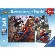 Foto de Rompecabezas Spiderman Ravensburger con 3 rompecabezas de 49 piezas cada uno 