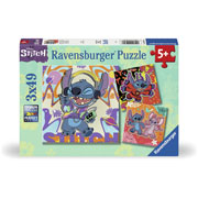 Foto de Rompecabezas Stitch Ravensburger con 3 rompecabezas de 49 piezas cada uno 