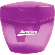 Foto de Sacapuntas Escolar Triple Con Deposito Artesco Con 1 