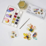 Foto de Set Acuarela para Naturaleza con 8 Pastillas Cotman Winsor & Newton 
