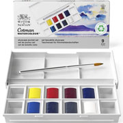 Foto de Set Acuarela para Paisaje Cielos con 8 Pastillas Cotman Winsor & Newton 