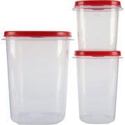 Foto de Set De Recipiente S Sin Divisiones Rubbermaid Svar Rojo Con 3 