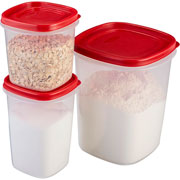 Foto de Set De Recipiente S Sin Divisiones Rubbermaid Svar Rojo Con 3 