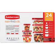 Foto de Set De Recipientes Sin Divisiones Rubbermaid Vents-Racrd Rojo Con 24 