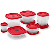 Foto de Set De Recipientes Sin Divisiones Rubbermaid Vents-Racrd Rojo Con 24 