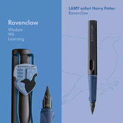 Foto de Set Pluma Fuente Lamy Safari Harry Potter Con 4 Piezas Tinta Azul 