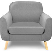 Foto de SILLON ALTEREGO GRIMALDI GRIM1PLZ-GRCL GRIS CLARO 