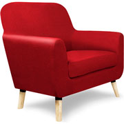 Foto de SILLON ALTEREGO GRIMALDI GRIM1PLZ-RJ ROJO 