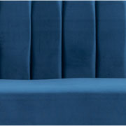 Foto de Sillón Doria Mod. Enzo 75x90x85 cm azul 1 plaza terciopelo 