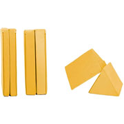 Foto de Sillon modular Dundy clasico infantil 4 piezas amarillo 