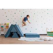 Foto de Sillon modular Dundy clasico infantil 4 piezas indigo 