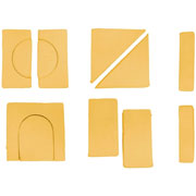 Foto de Sillon modular Dundy play infantil 12 piezas amarillo 