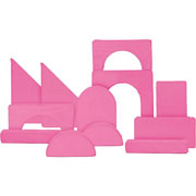 Foto de Sillon modular Dundy play infantil 12 piezas rosa 