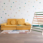 Foto de Sillon modular Dundy Plus infantil 8 piezas amarillo 