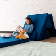Foto de Sillon modular Dundy Plus infantil 8 piezas azul 