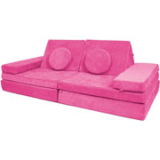 Foto de Sillon modular Dundy Plus infantil 8 piezas rosa