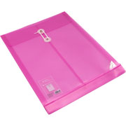 Foto de Sobre Bolsa Kiel Plastico tamaño carta hilo rosa 