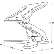 Foto de Soporte Brazo Artecma Para Laptop Negro 