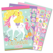 Foto de Stickers Granmark con 6 planillas unicornio
