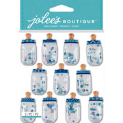 Foto de Stickers Jo botella bebe con 11 piezas azul