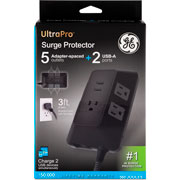 Foto de Supresor De Picos Ge Ultrapro 5 Contactos Mas 2 Usb 