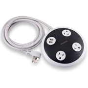 Foto de Supresor De Picos Redondo Philips 3 Contactos Mas 2 Usb 
