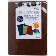 Foto de Tabla sujetapapel Abel 66230 A4 plastico con Clip cafe 