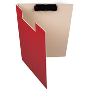 Foto de Tabla sujetapapel Abel 66251 A4 plastico con clip rojo 