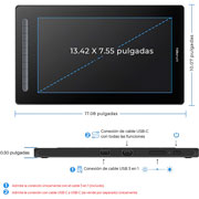 Foto de Tableta grafica xp-Pen 29633 Artist 16 2da generacion azul 