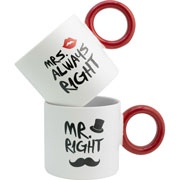 Foto de Taza SXXI 2415-5102 Mr Y Mrs con 2 Piezas 330ml 