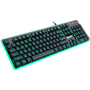 Foto de Teclado De Membrana Gamer Redragon Dyaus 2 Rgb Negro 