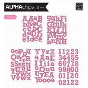 Foto de THE HAPPY PLANNER ROCKWELL GLITTER DK PINK ALPHA , PAQUETE DE STICKERS ALFABETO 