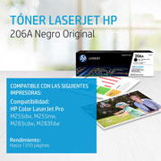 Foto de TÓNER HP 206A NEGRO LASERJET ORIGINAL (W2110A) 