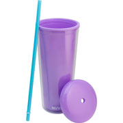 Foto de Vaso SXXI 2415-5118 Morado con Popote 720ml 