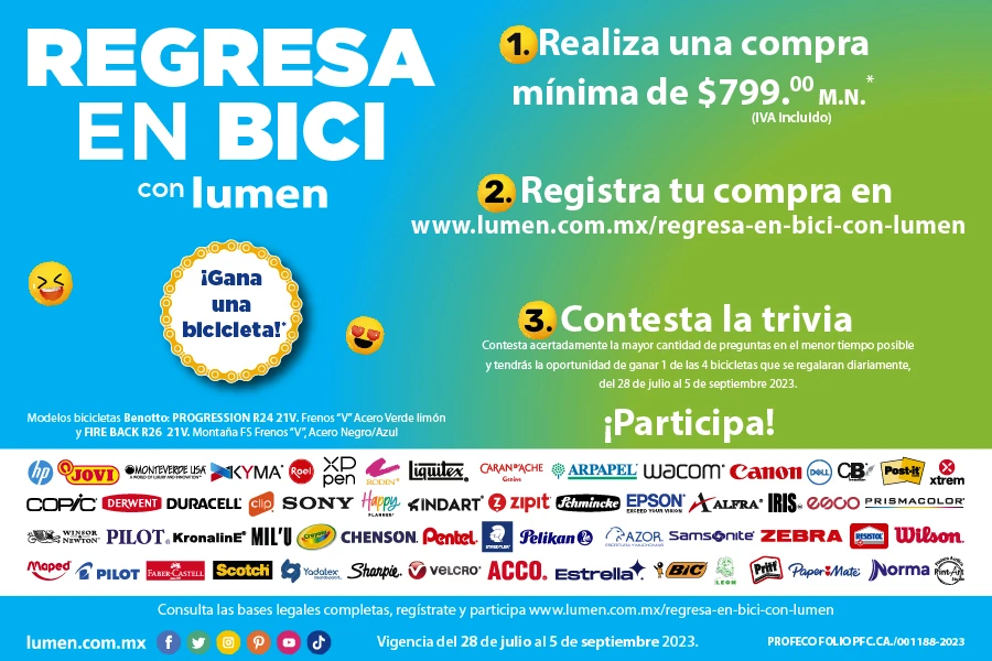 Imagen de la promoción de una bicicleta